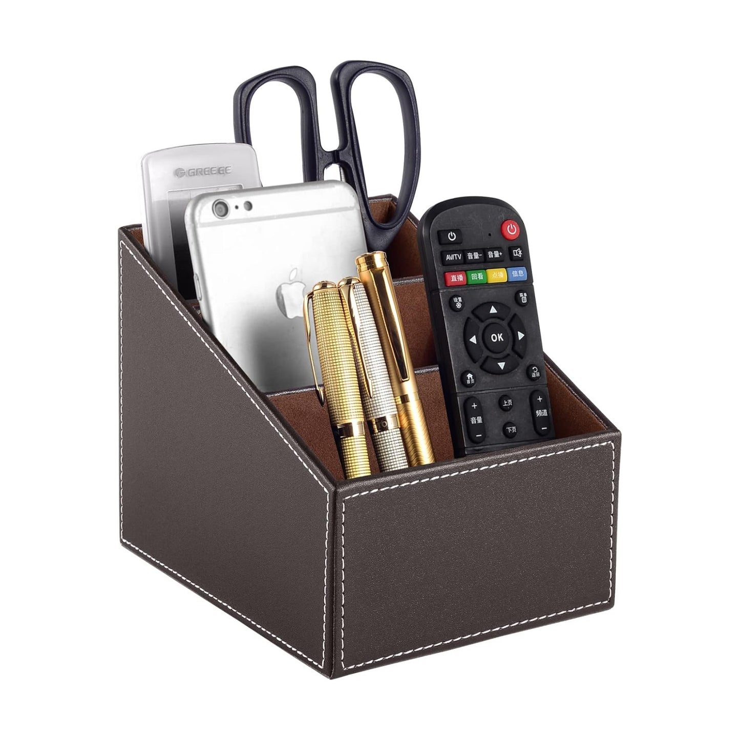 TV Remote Control Organizer/Caddy / Brown