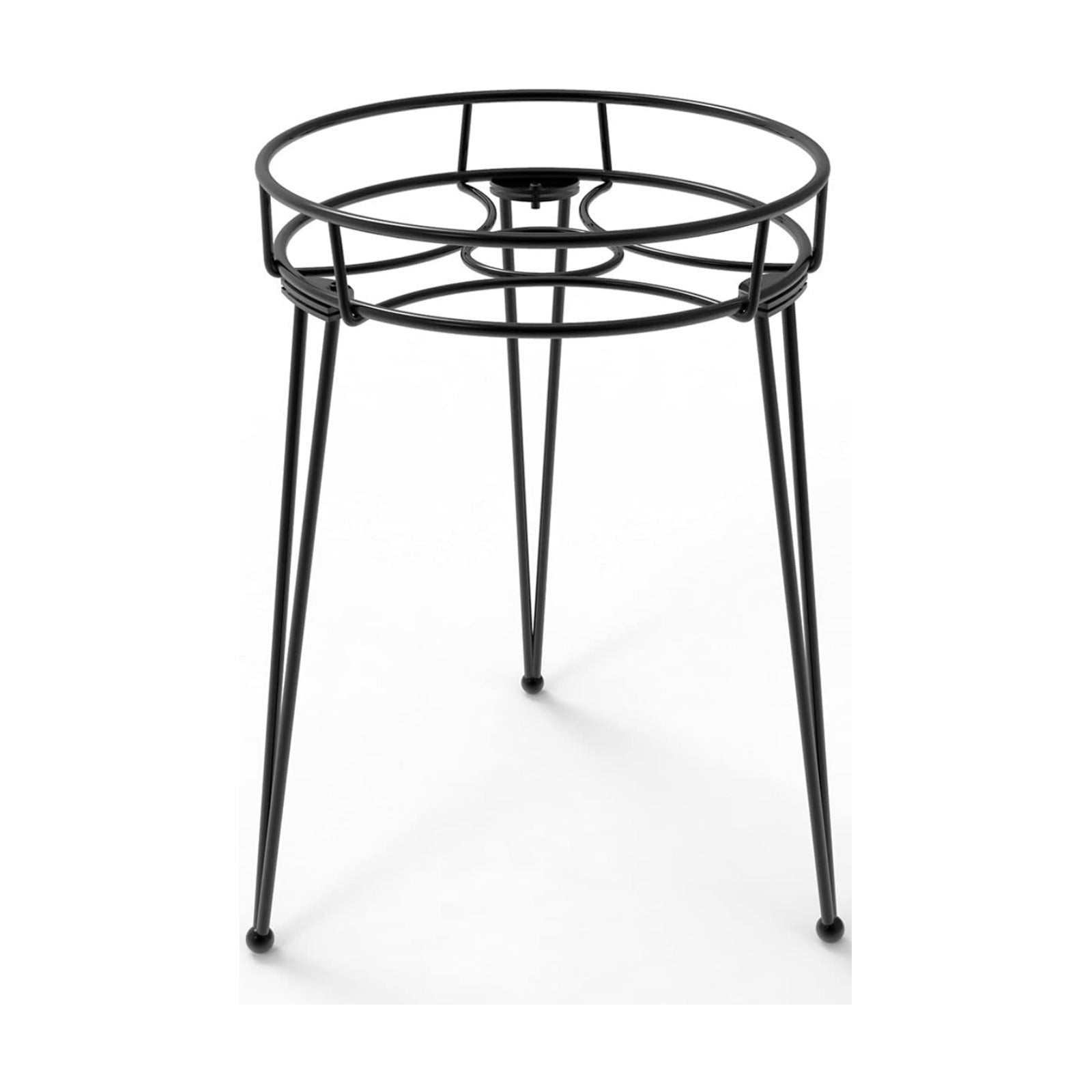 Midcentury Modern Metal Potted Plant Stand 18.7 inches Tall Flower Pot Holder Large Rustproof Iron Garden Container