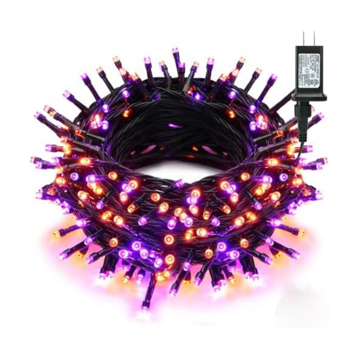 Brizled Halloween Lights Outdoor, 95.14ft 240 LED Purple & Orange Lights
