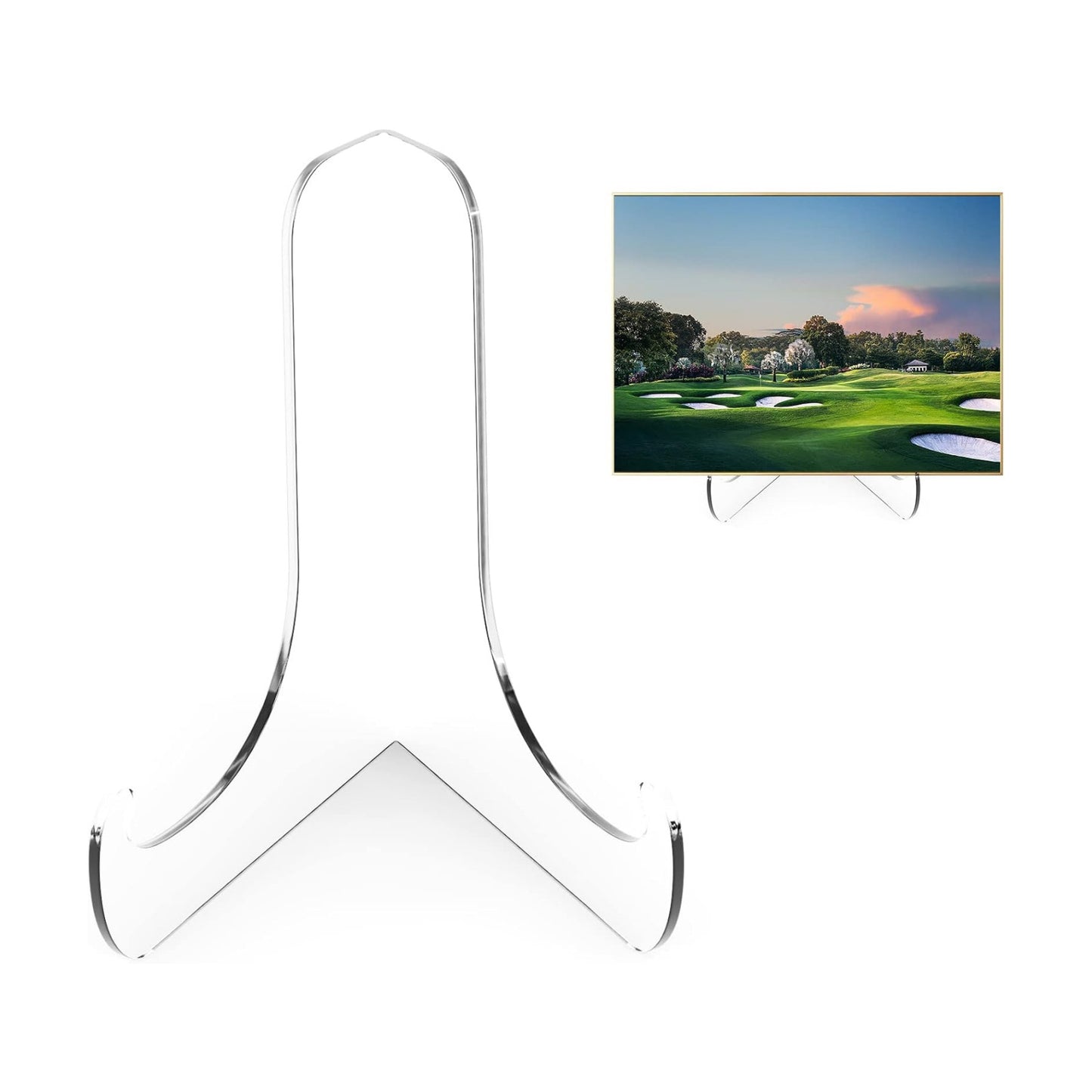 Acrylic Plate Display Stand / 60-degree Angle / 6 Inch / Clear