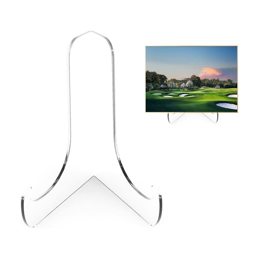 Acrylic Plate Display Stand / 60-degree Angle / 6 Inch / Clear