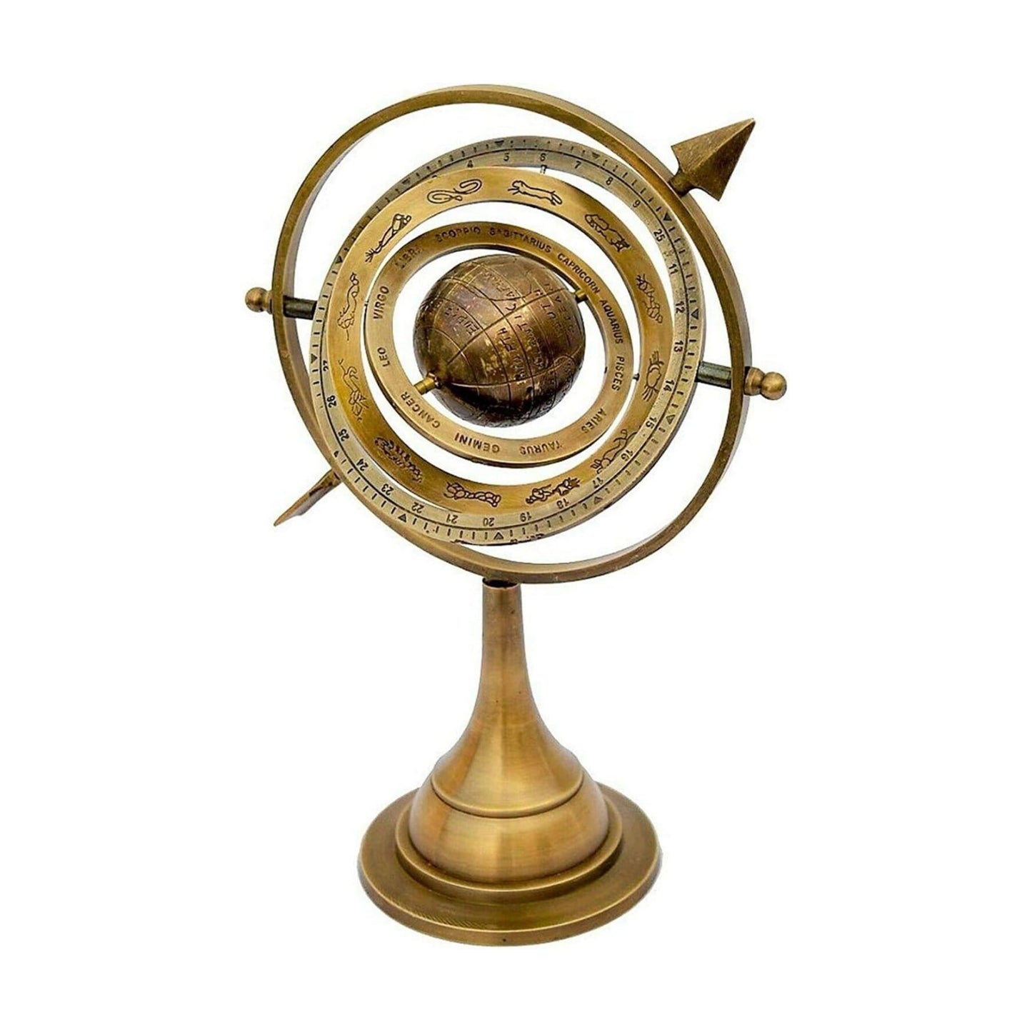 Arch Instrument 11" Antique Brass Armillary Sphere