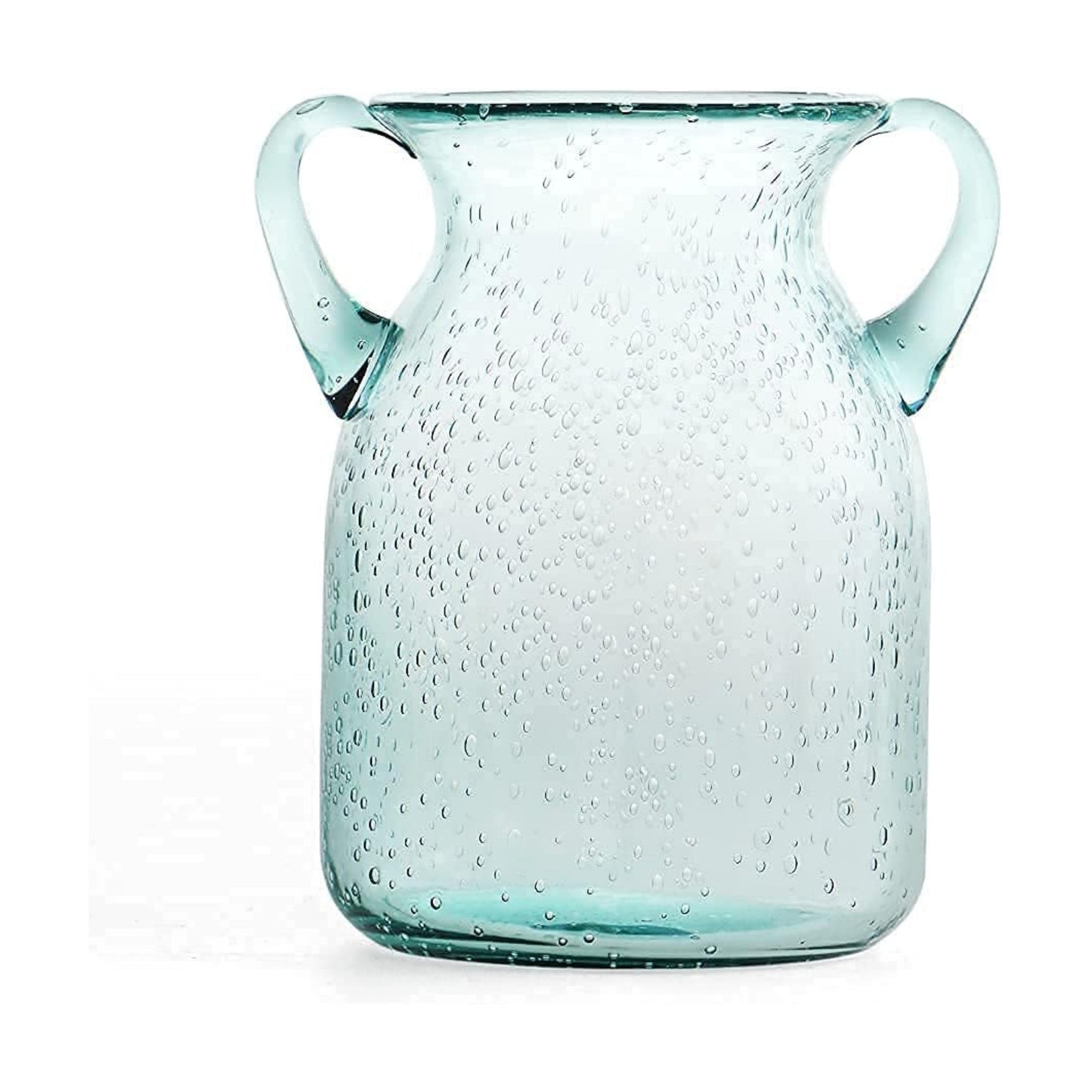 Seeded Glass Vase / 7" Tall / Clear