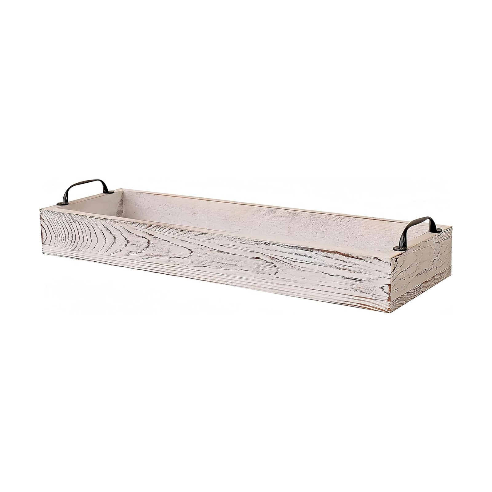 Rustic Wooden Serving Trays Rectangular / 16 Inch
