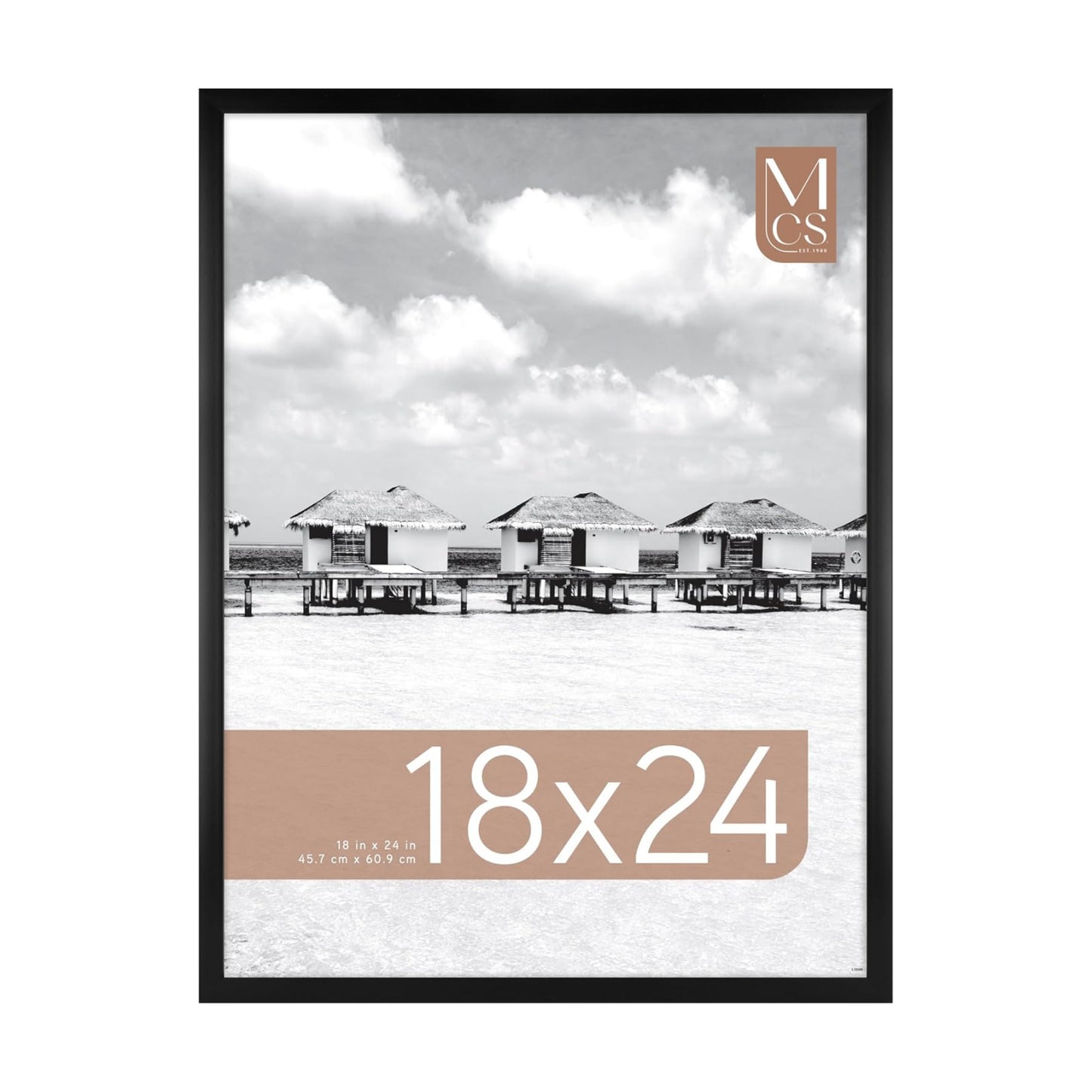 MCS Foundation Poster Frame, 18x24, Black Traditional, 1-Pack | Foundation Collection Poster Frame For Photos & Art
