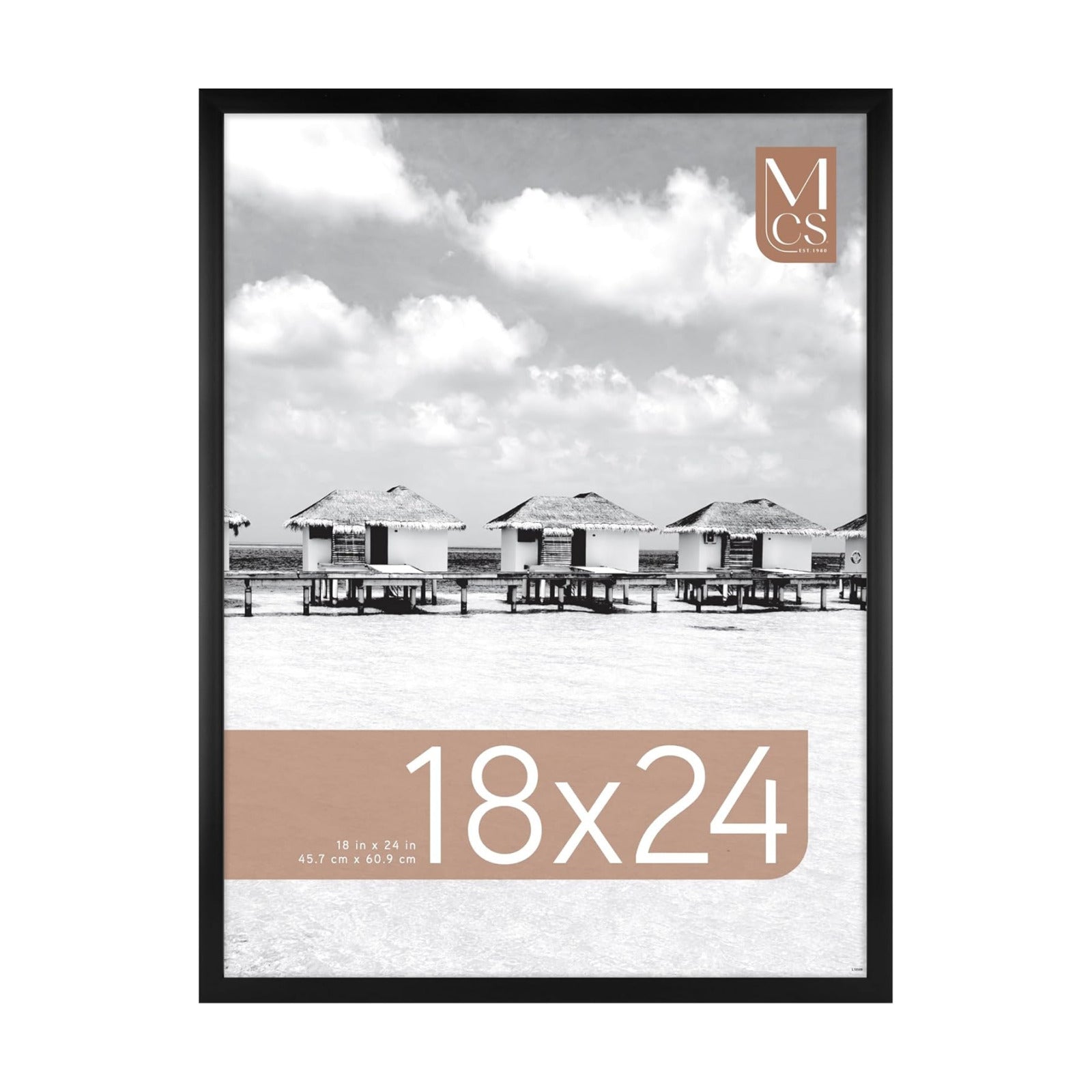 MCS Foundation Poster Frame, 18x24, Black Traditional, 1-Pack | Foundation Collection Poster Frame For Photos & Art