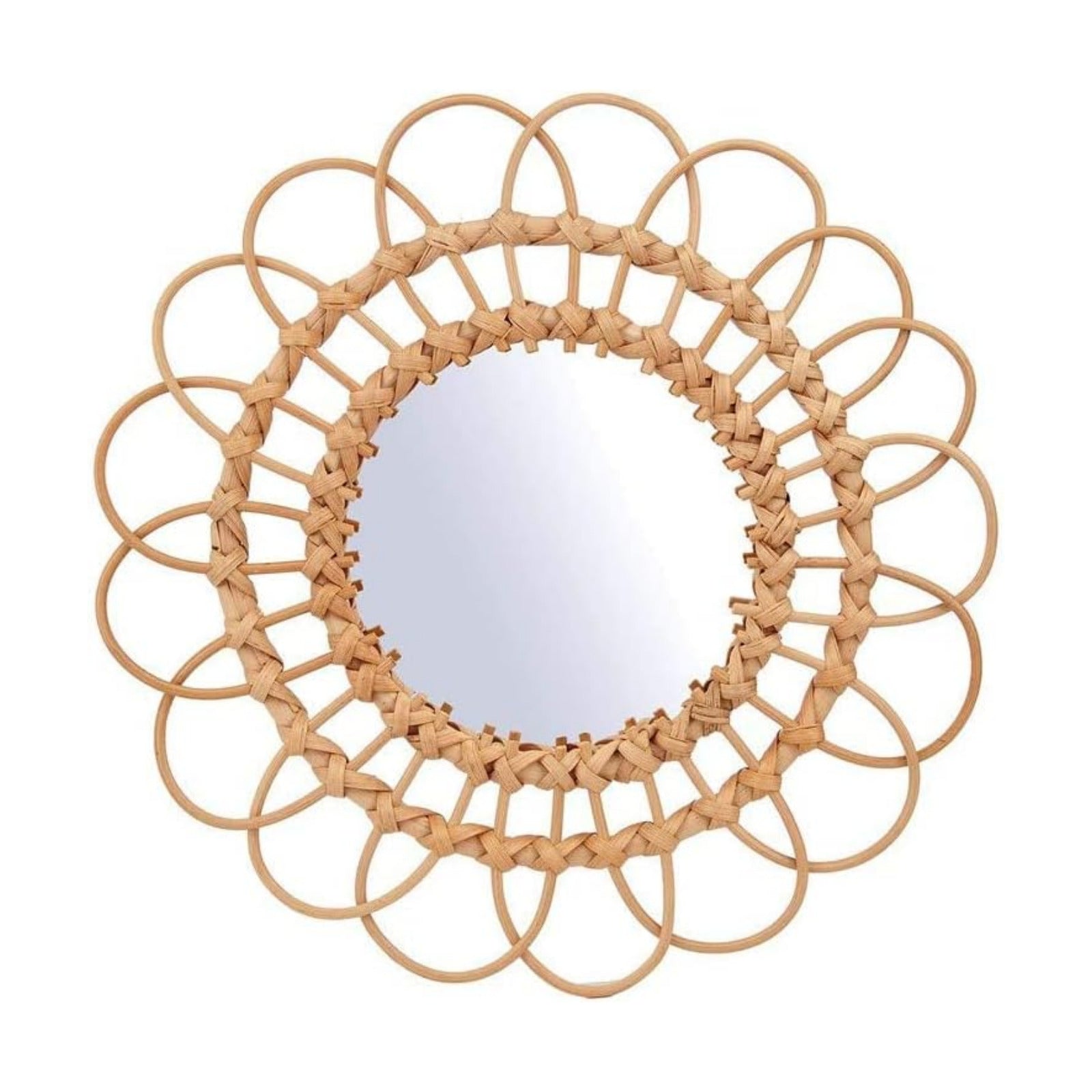 Rustic Handwoven Innovative Art Decoration Round / Natural