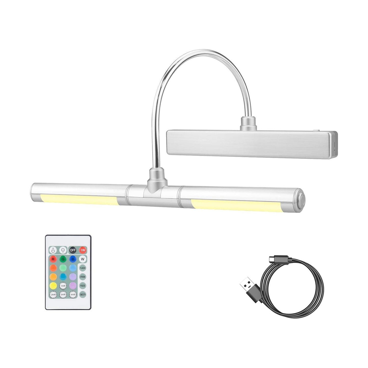 LUXSWAY Wireless Picture Lights for Paintings,Rechargeable Battery Art Display Light with Remote Control,Dimmable and