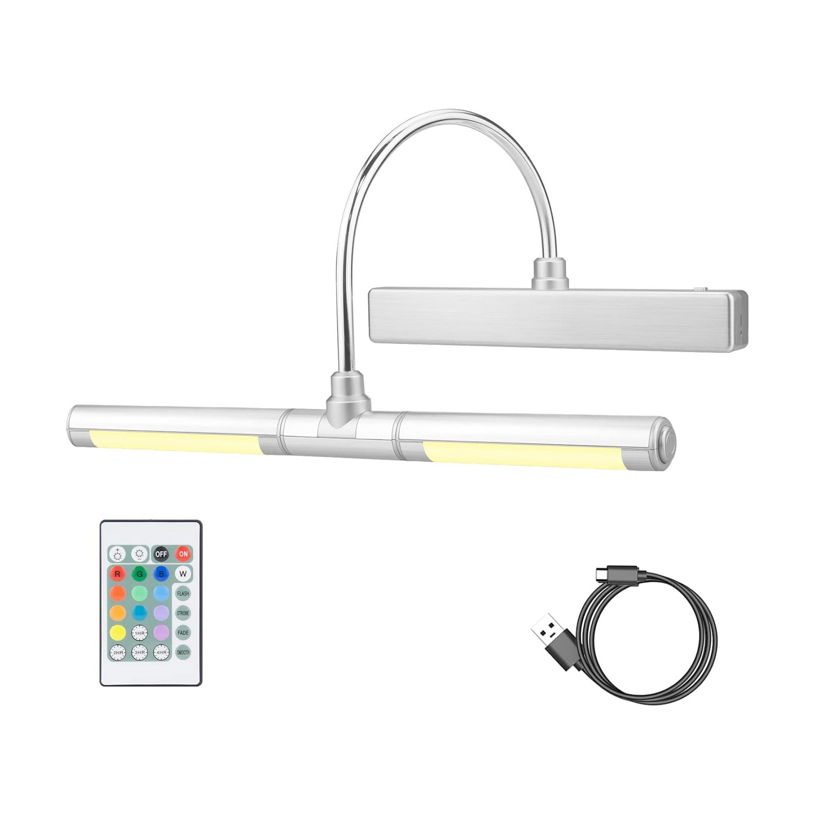 LUXSWAY Wireless Picture Lights for Paintings,Rechargeable Battery Art Display Light with Remote Control,Dimmable and