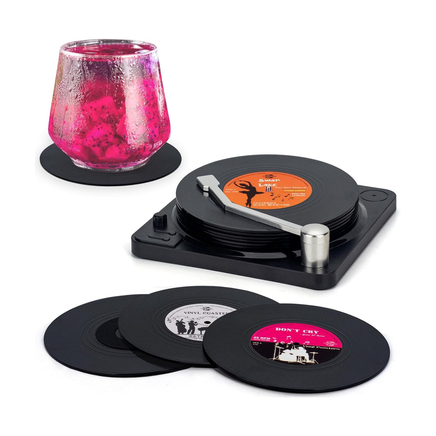 Music Coasters for Drinks / Classic / Set of 6