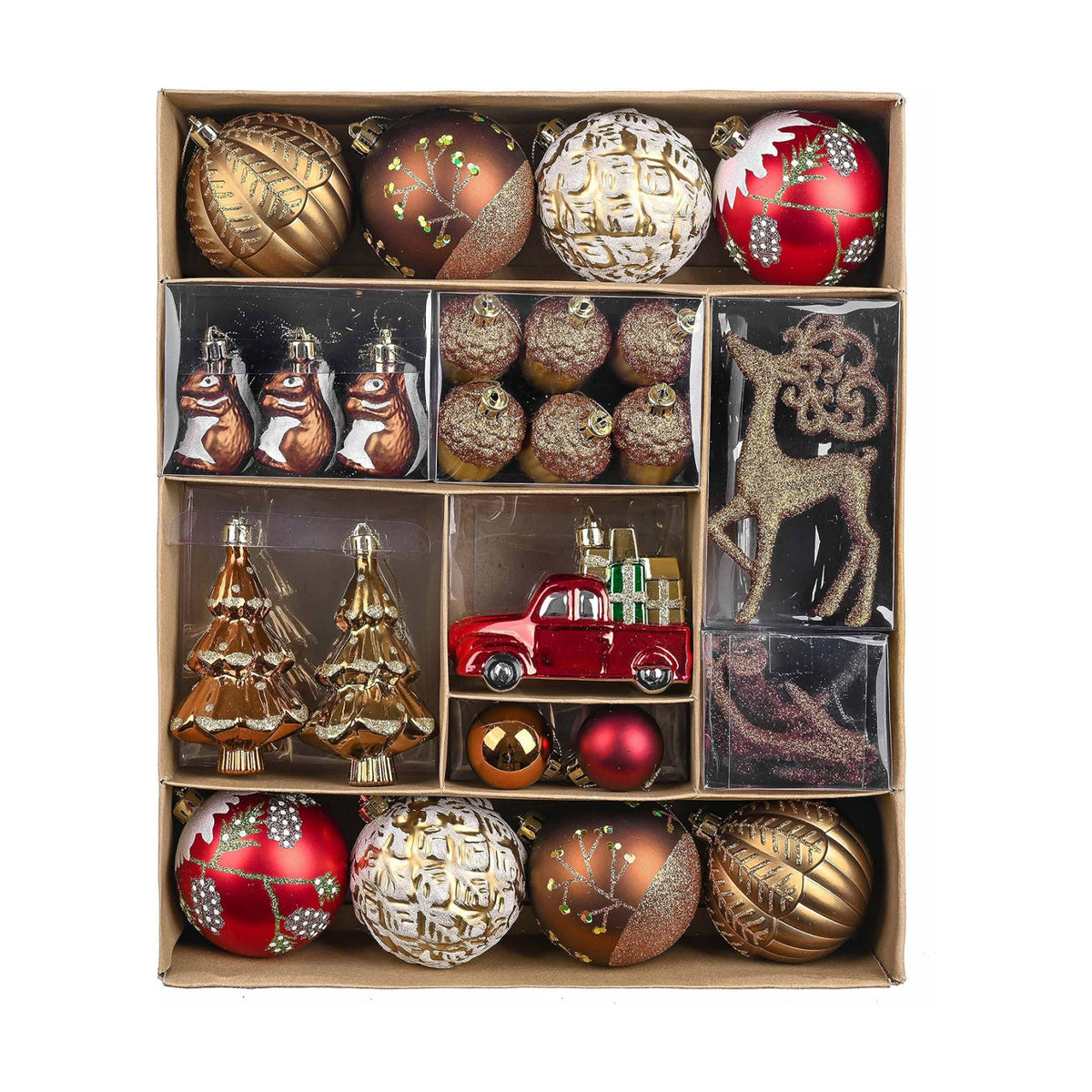 Valery Madelyn 60ct Christmas Tree Decorations Ball Ornaments Set