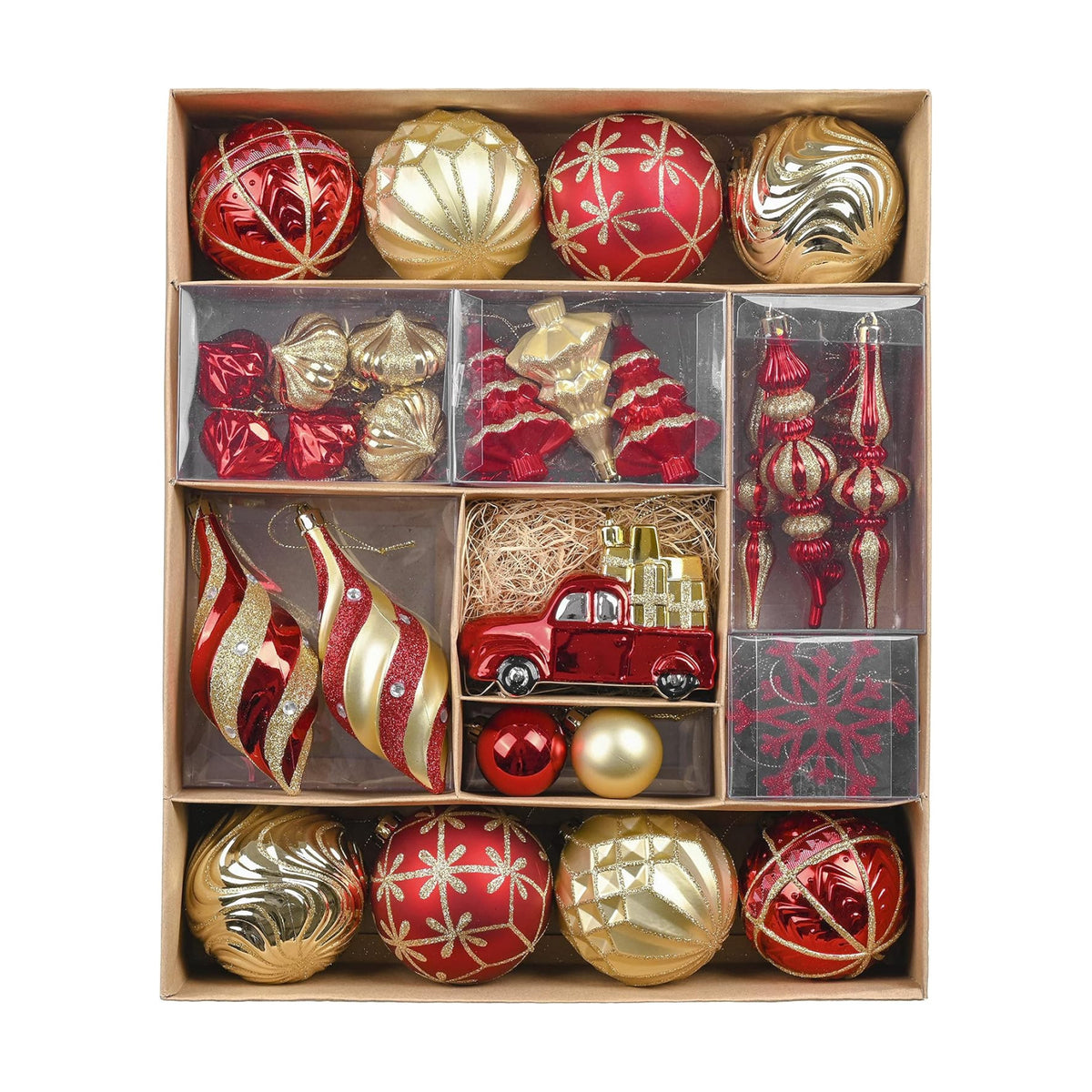 Valery Madelyn 60ct Christmas Tree Decorations Ball Ornaments Set