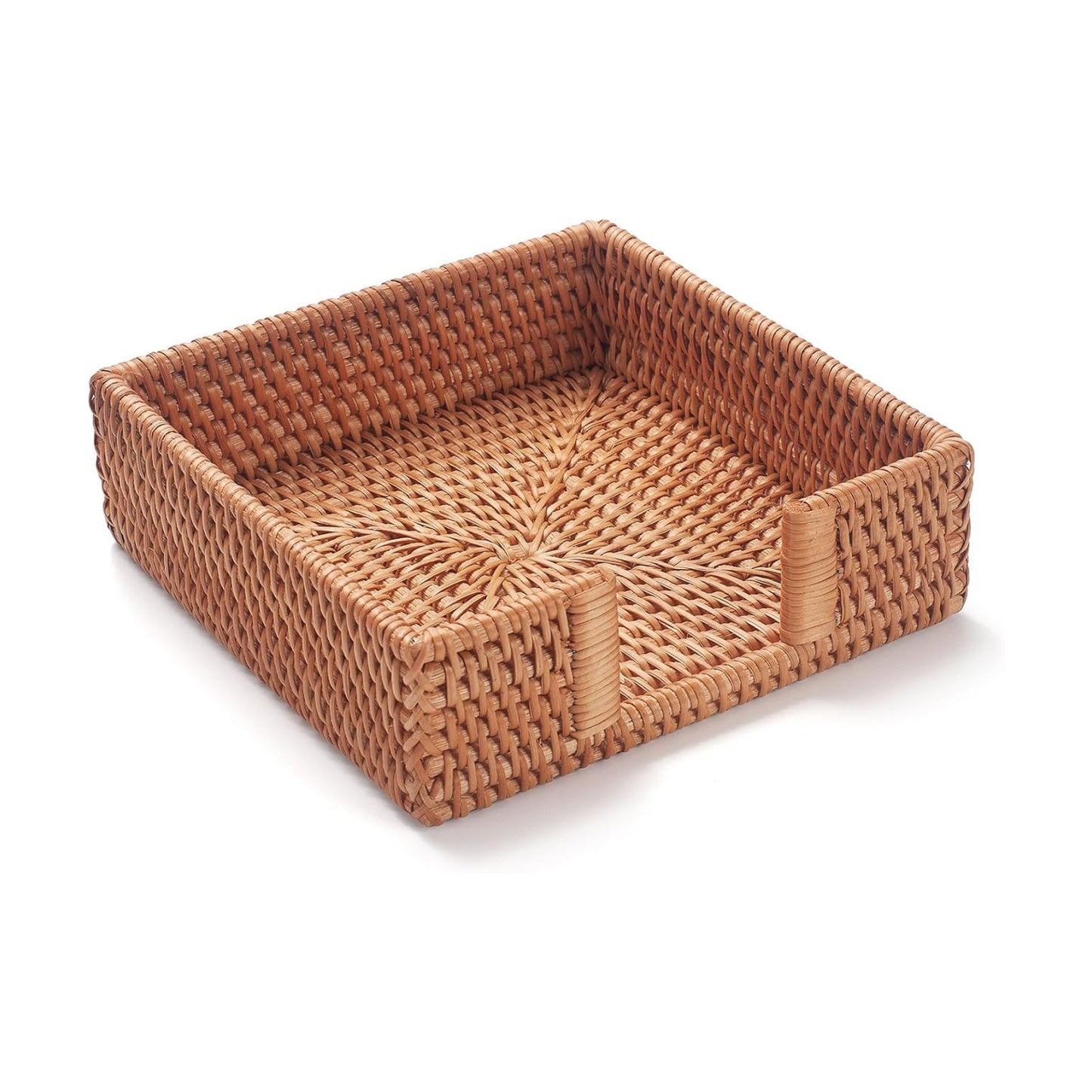 Wicker Napkin Tray / Rattan / 7.5 Inch / 7.5 x 7.5 x 2.5