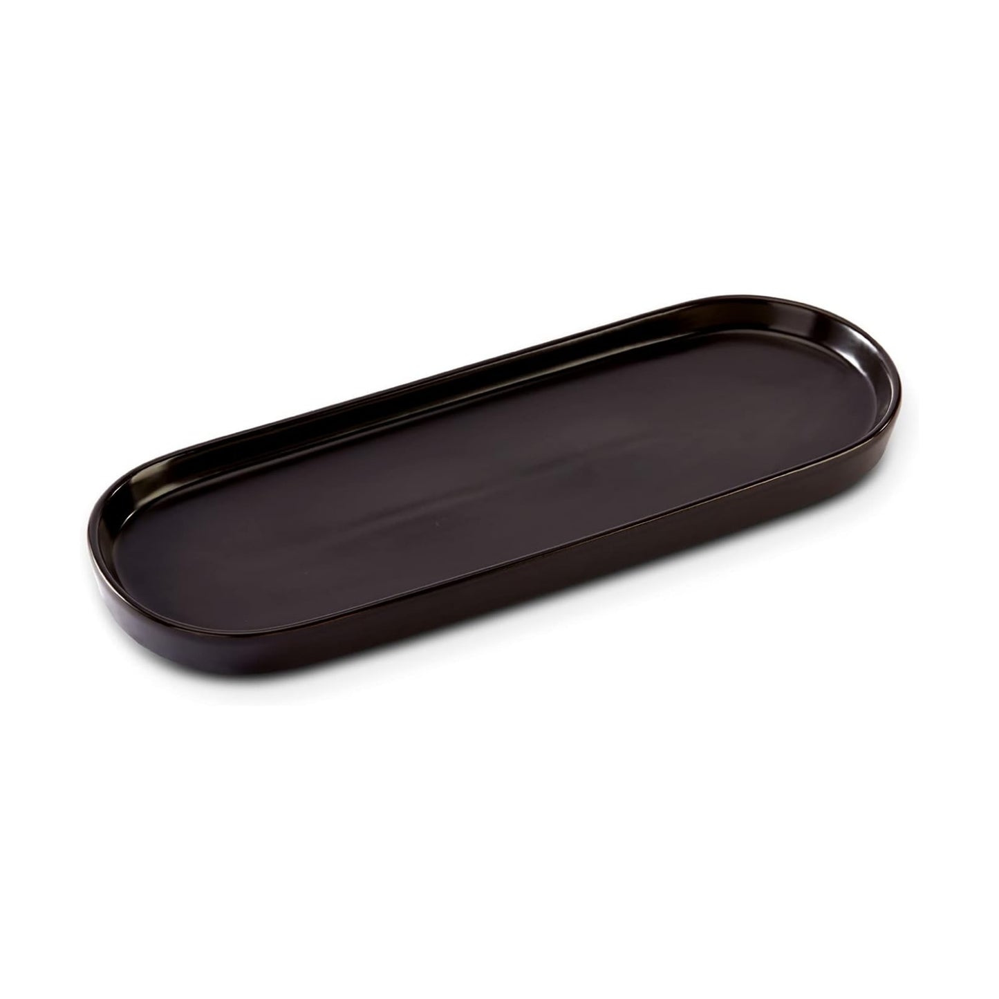 Simple Style Ceramic Sink Tray / Black
