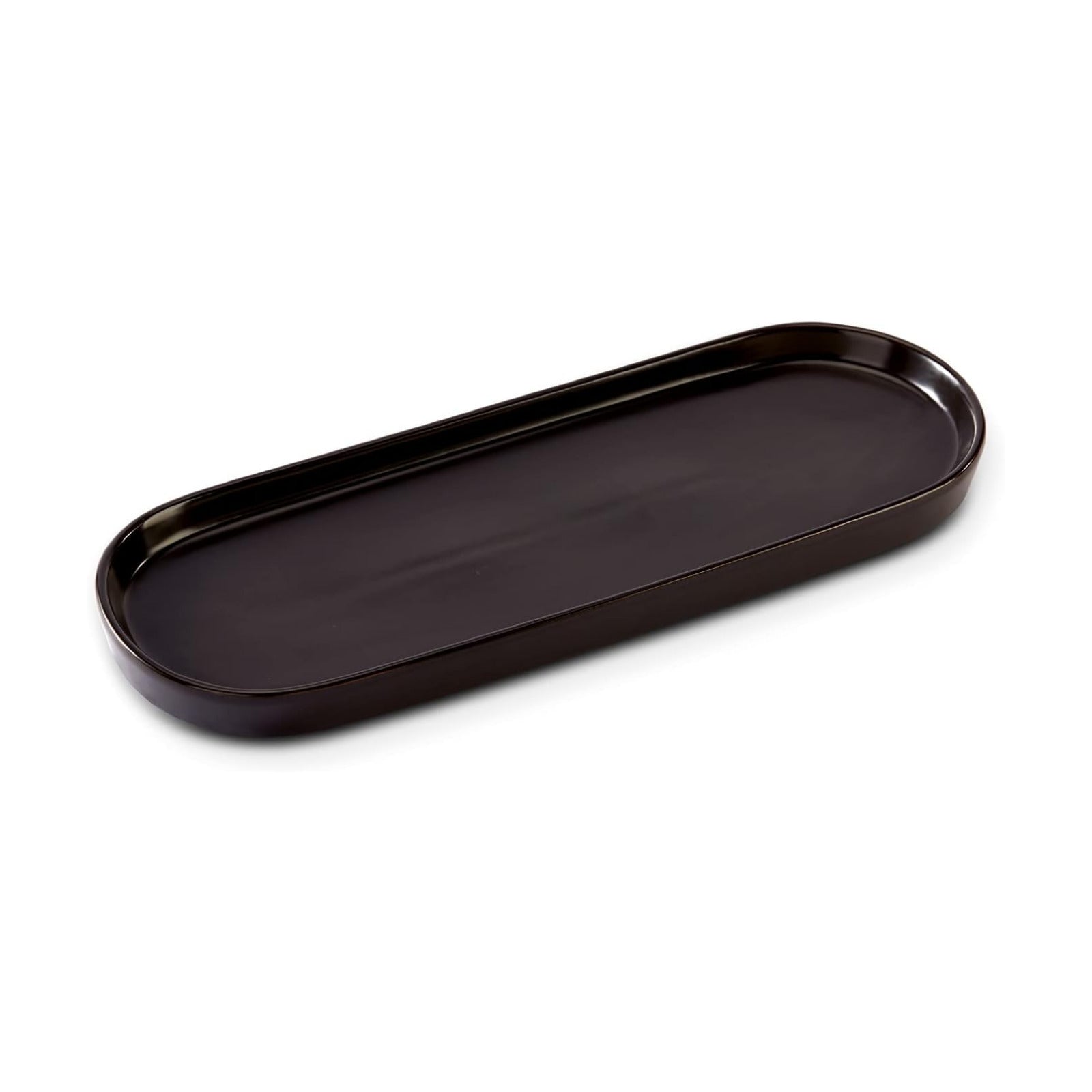 Simple Style Ceramic Sink Tray / Black