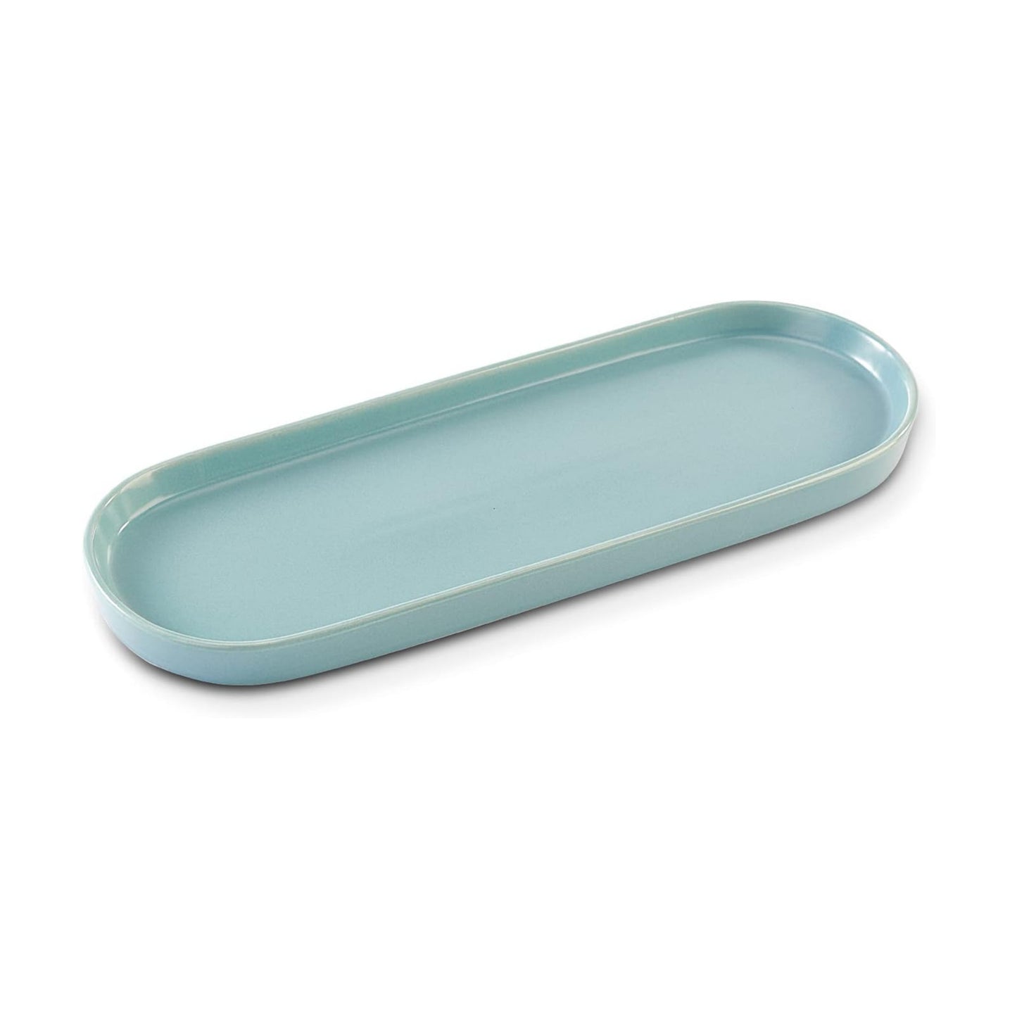 Simple Style Ceramic Sink Tray / Blue