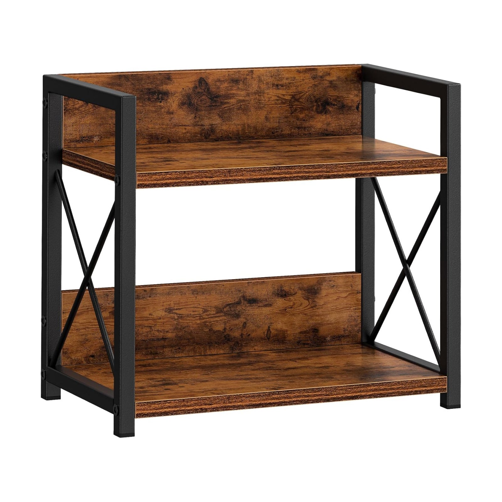 Giikin Countertop Shelf Organizer, 2 Tier Kitchen Spice Rack for Countertop, Wood Coffee Counter Shelf Organizer for