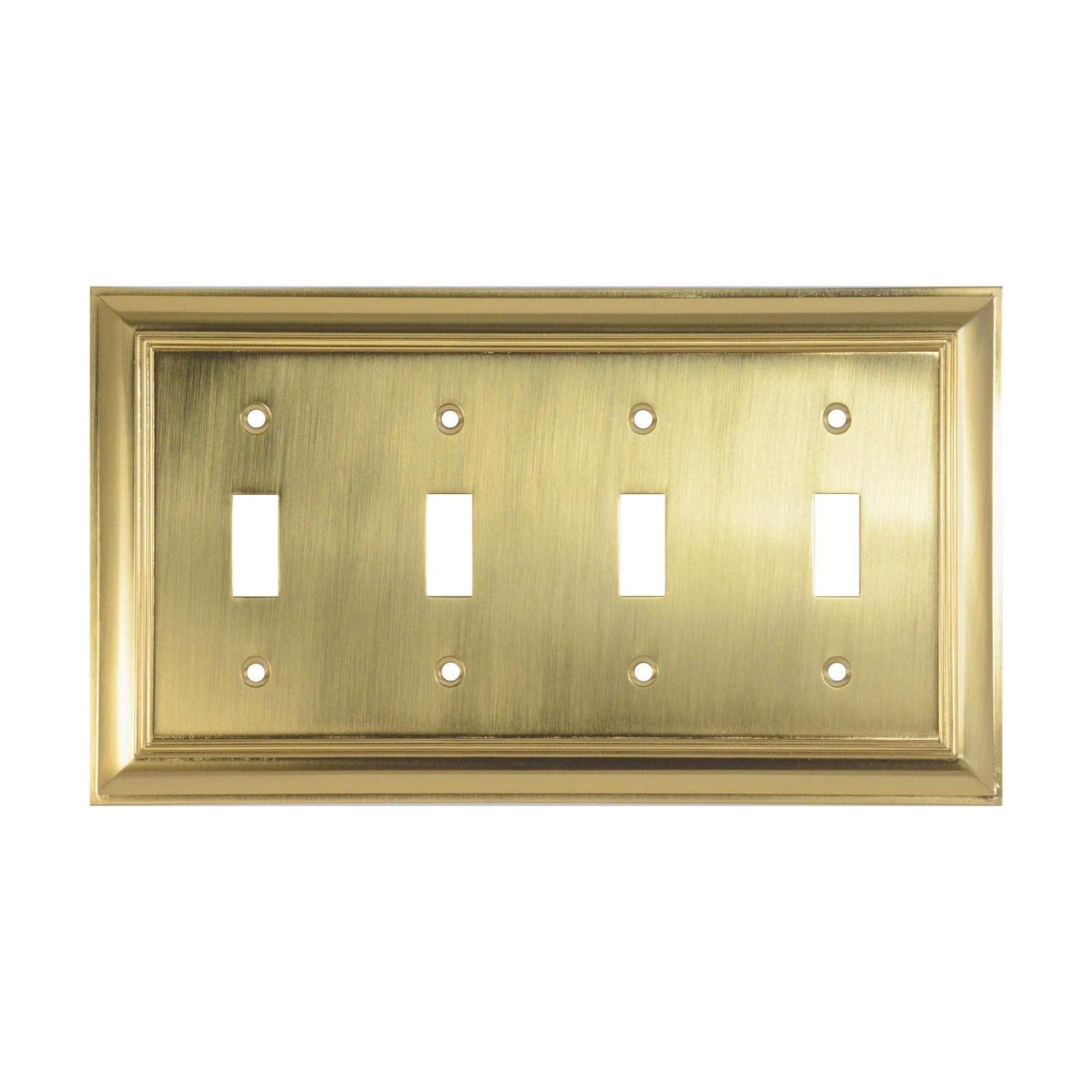 Cool Knobs and Pulls (CKP) Impressions Collection, 31200 Decorative Quad Toggle Wall Plate/Outlet Cover, Long Lasting