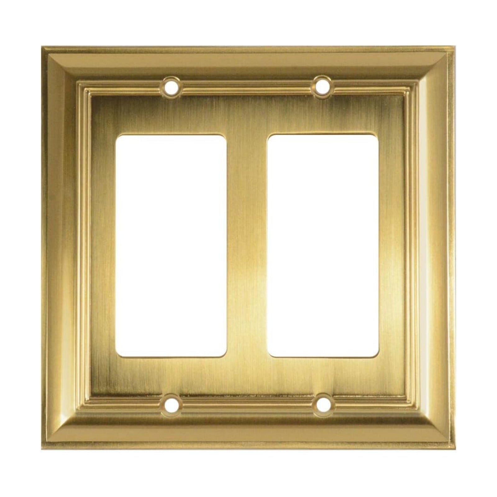 Cool Knobs and Pulls (CKP) Impressions Collection, 31195 Decorative Double Rocker Wall Plate/Outlet Cover, Long Lasting