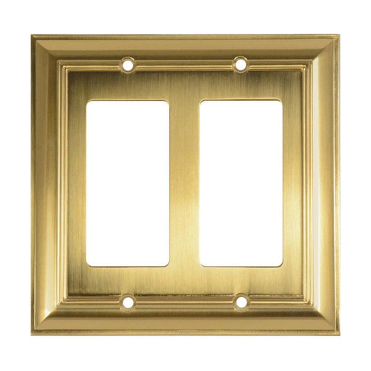 Cool Knobs and Pulls (CKP) Impressions Collection, 31195 Decorative Double Rocker Wall Plate/Outlet Cover, Long Lasting