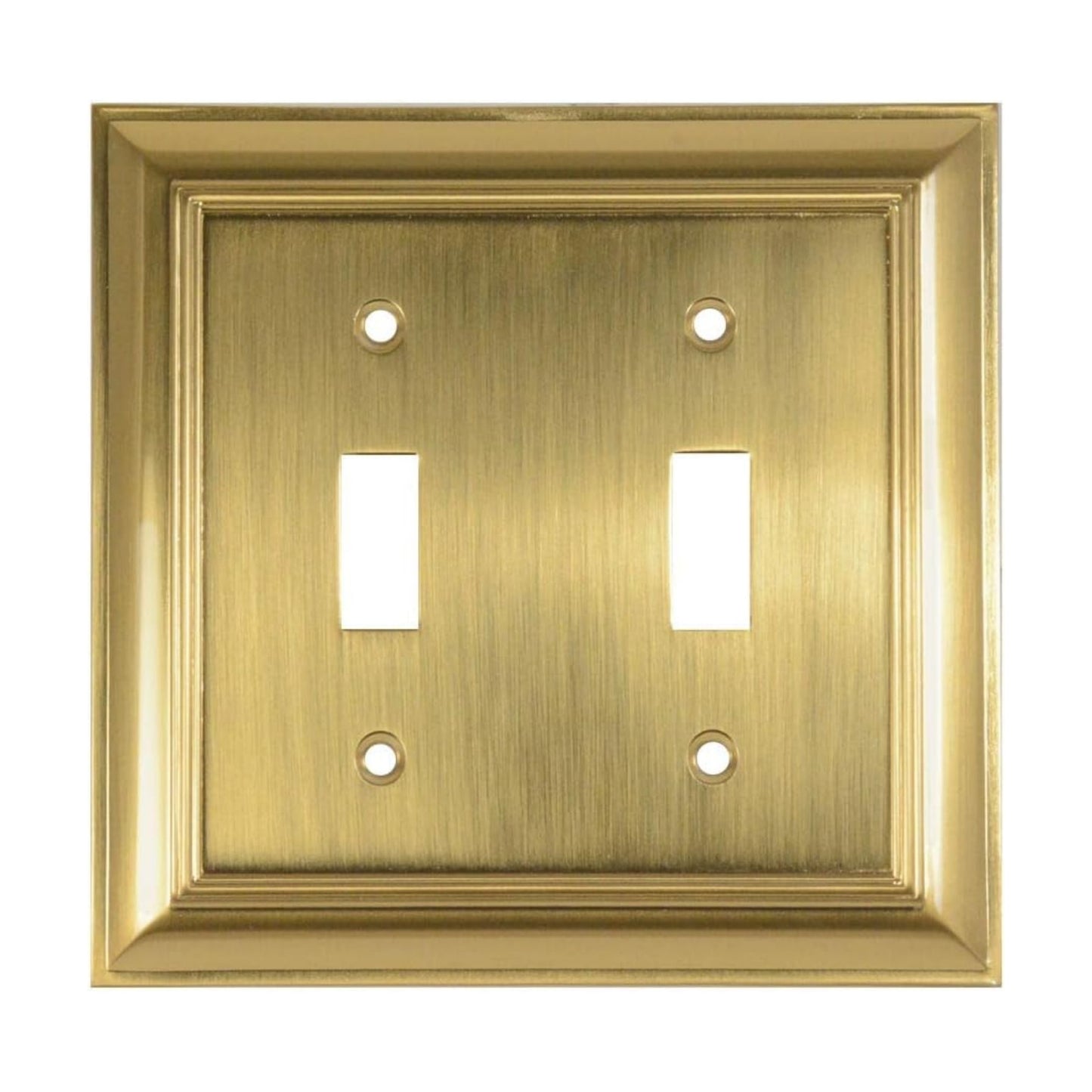 Cool Knobs and Pulls (CKP) Impressions Collection, 31193 Decorative Double Toggle Wall Plate/Outlet Cover, Long Lasting