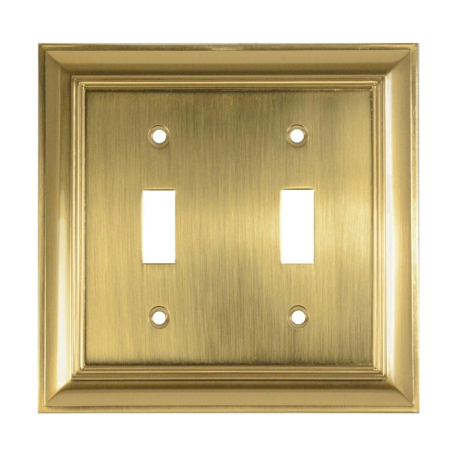 Cool Knobs and Pulls (CKP) Impressions Collection, 31193 Decorative Double Toggle Wall Plate/Outlet Cover, Long Lasting