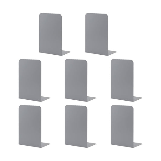 Metal Bookend Supports / Gray / Set of 4