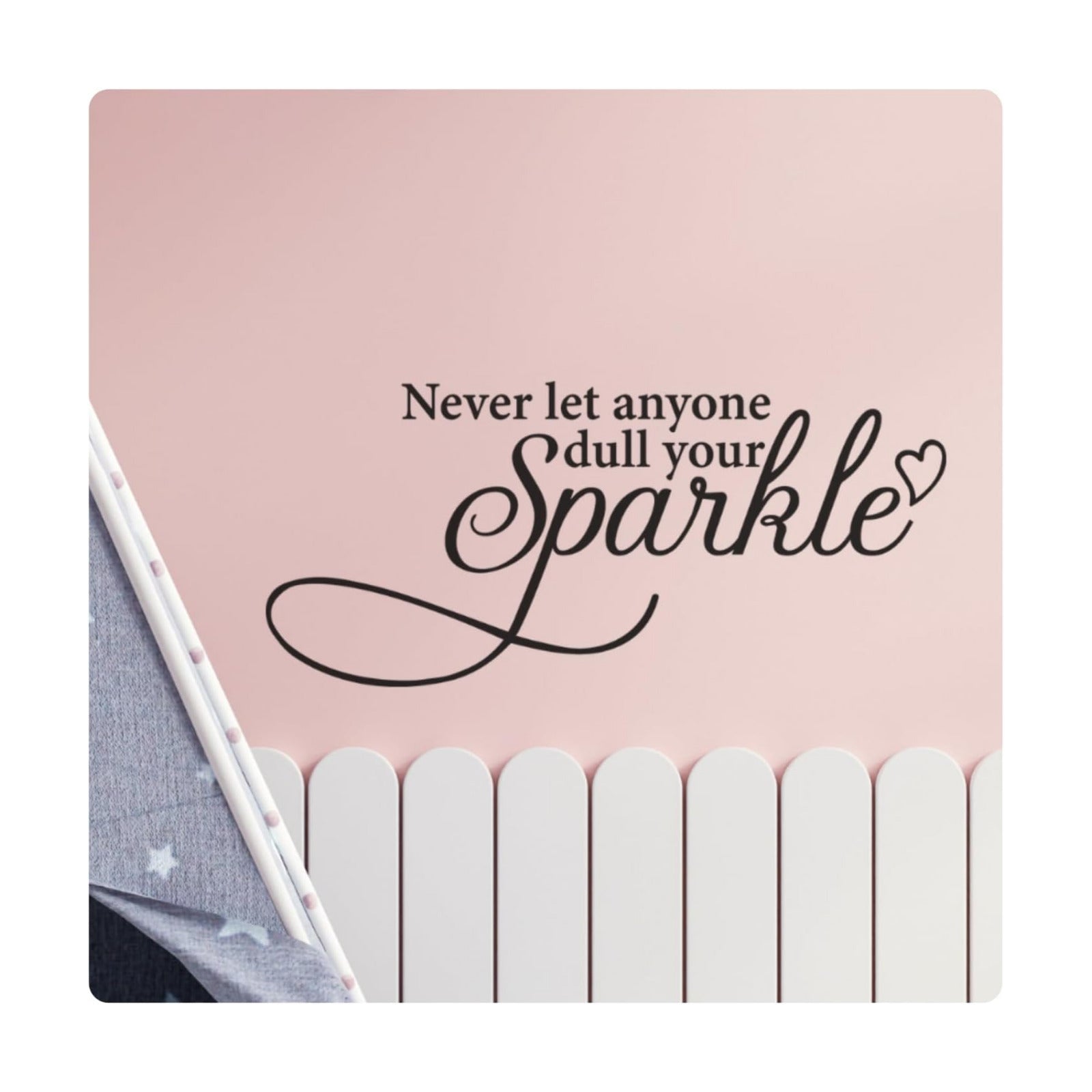 Inspirational Wall Decal Sticker Quote Vinyl Art Decor / Black / 24 x 11
