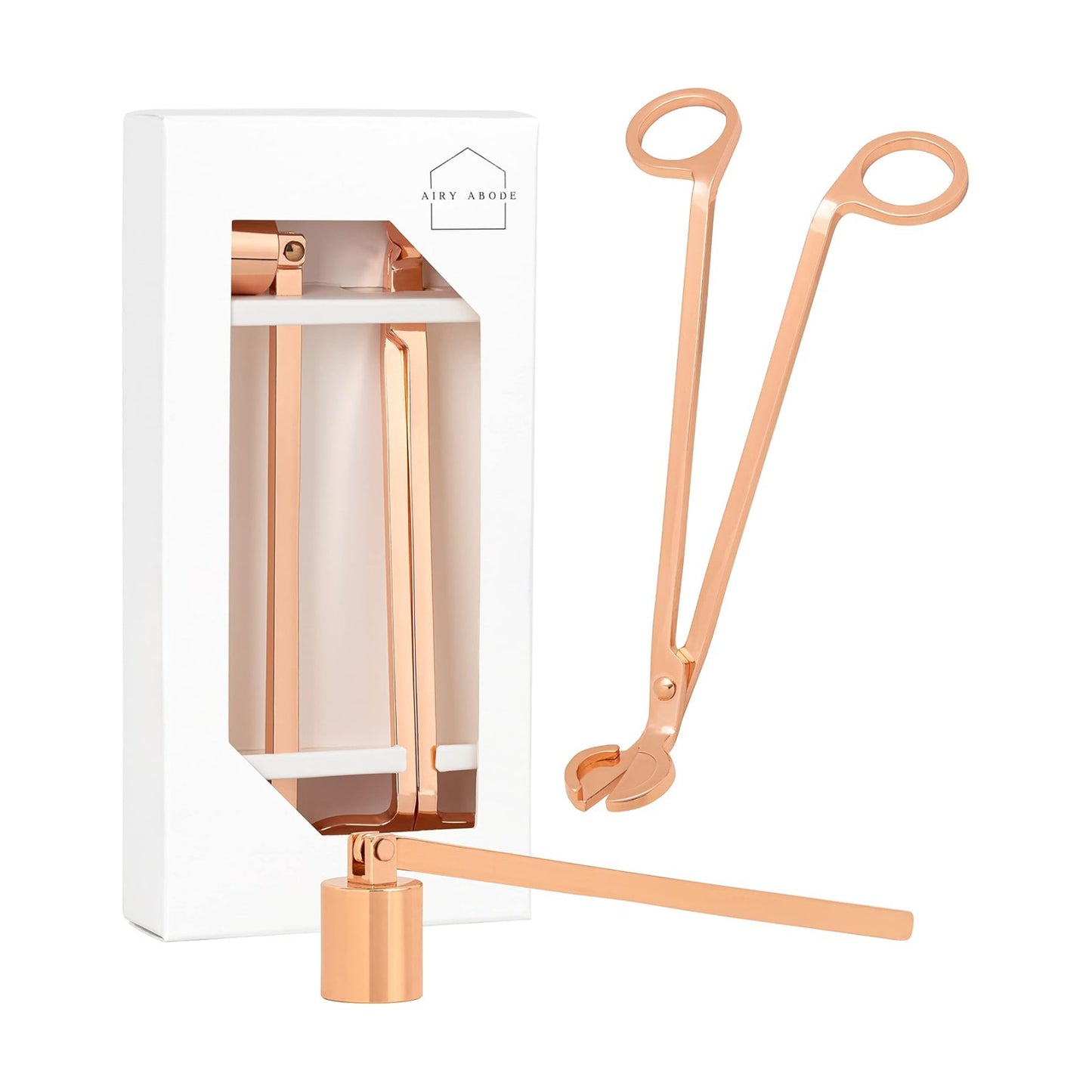 Airy Abode Candle Wick Trimmer and Candle Snuffer Accessory Set – Pick Your Color