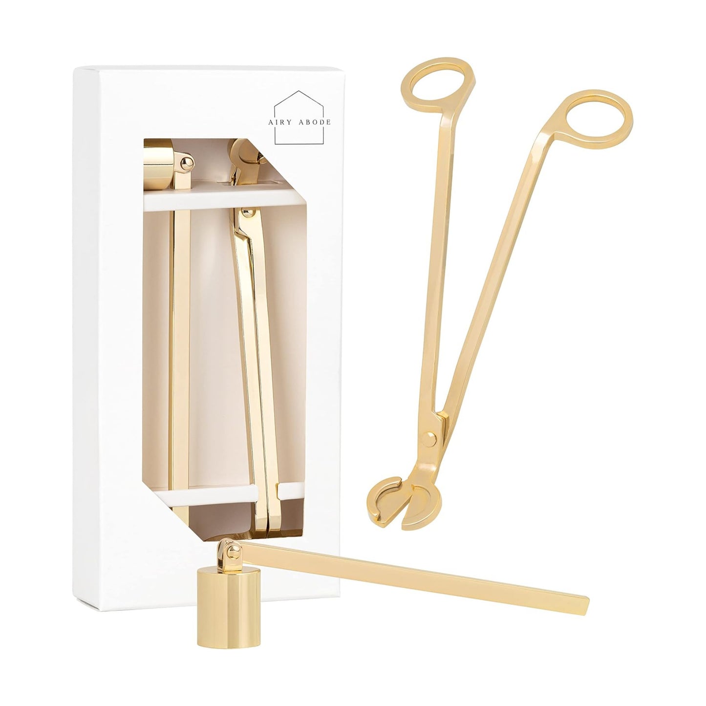 Airy Abode Candle Wick Trimmer and Candle Snuffer Accessory Set – Pick Your Color