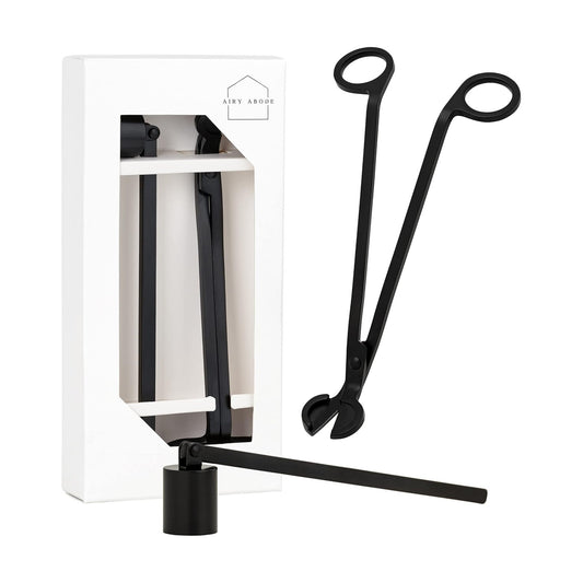 Airy Abode Candle Wick Trimmer and Candle Snuffer Accessory Set – Pick Your Color