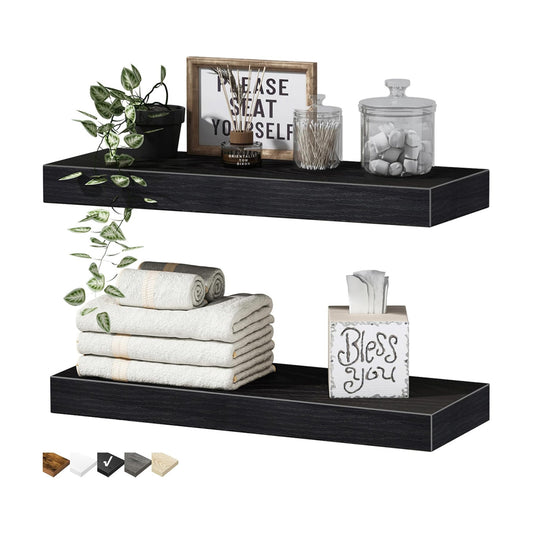 Bathroom Floating Shelves / 15.7 / Black