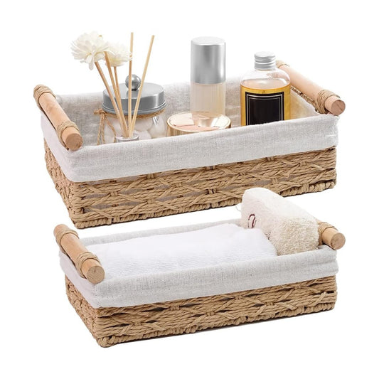 Wicker Baskets for Organizing / Beige