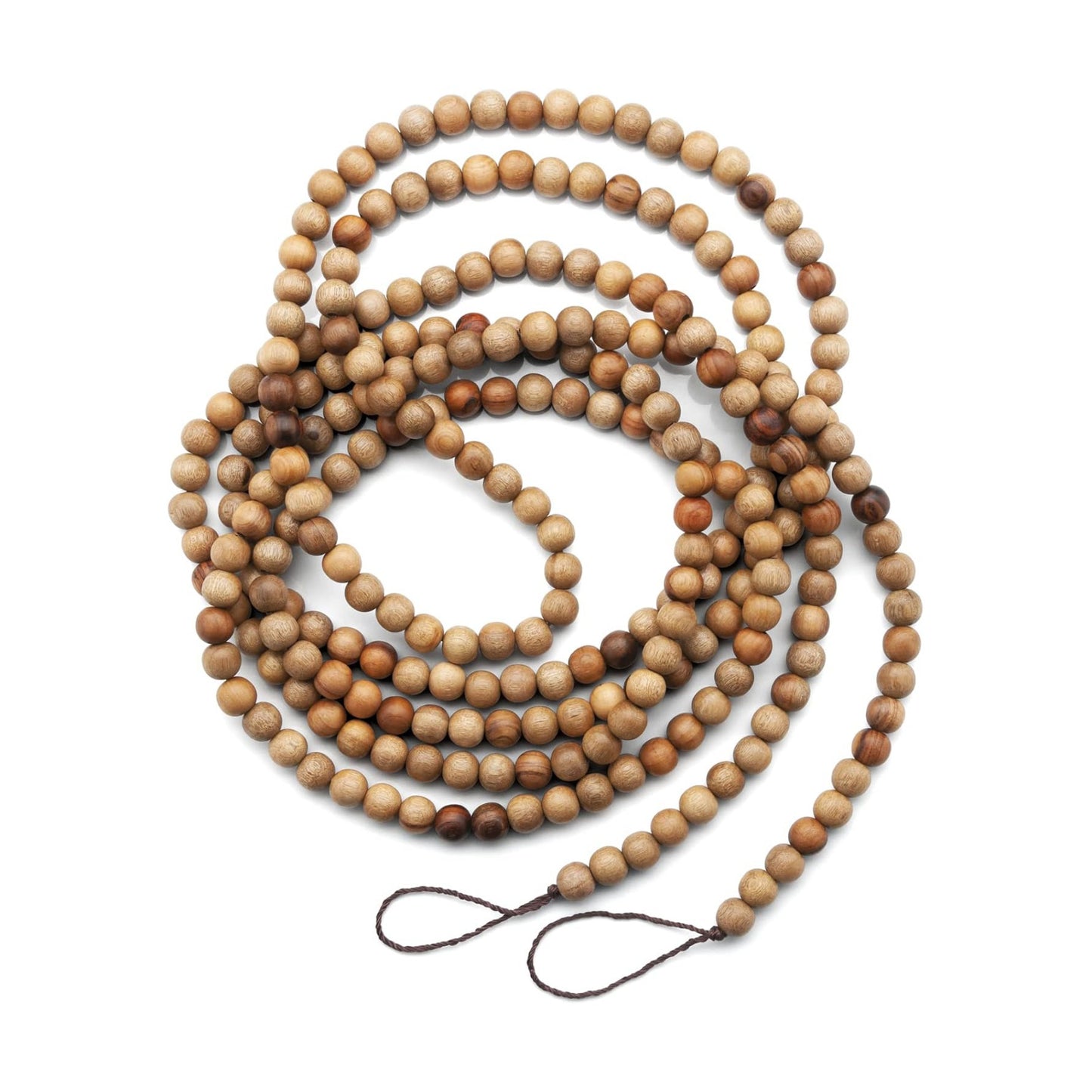 Wood Bead Garland / Walnut / 10 Inch