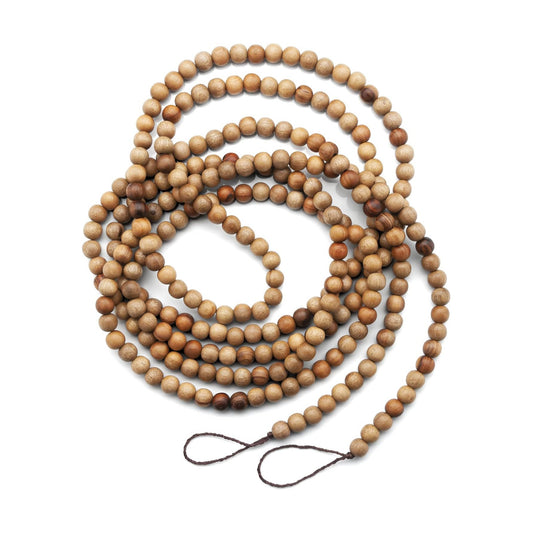 Wood Bead Garland / Walnut / 10 Inch