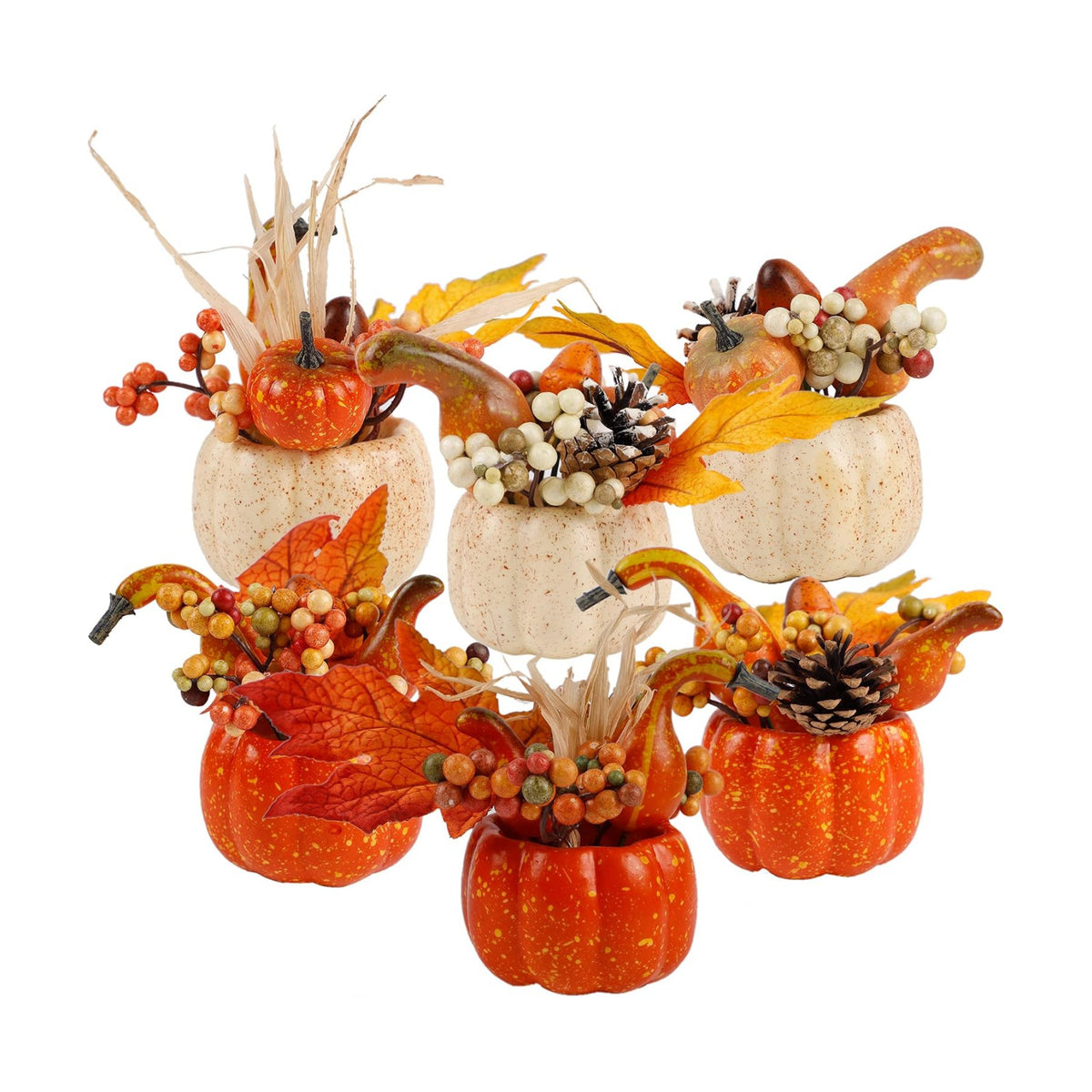 winemana Fall Decorations for Home Table Centerpiece Fake Pumpkin Decor