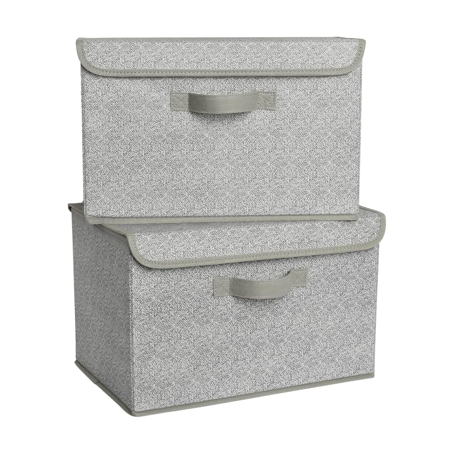 Storage Baskets / Closet Organizers / Ash Gray / Large / Set of 2
