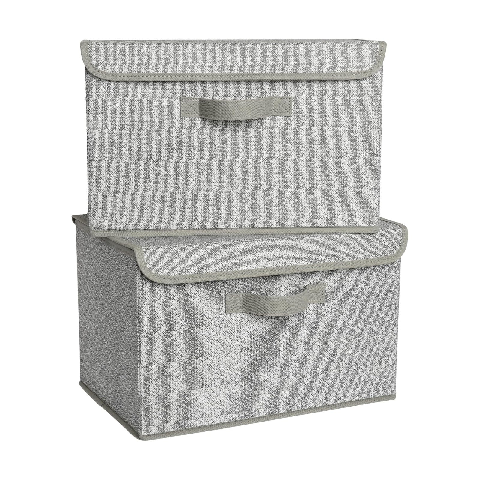 Storage Baskets / Closet Organizers / Ash Gray / Large / Set of 2