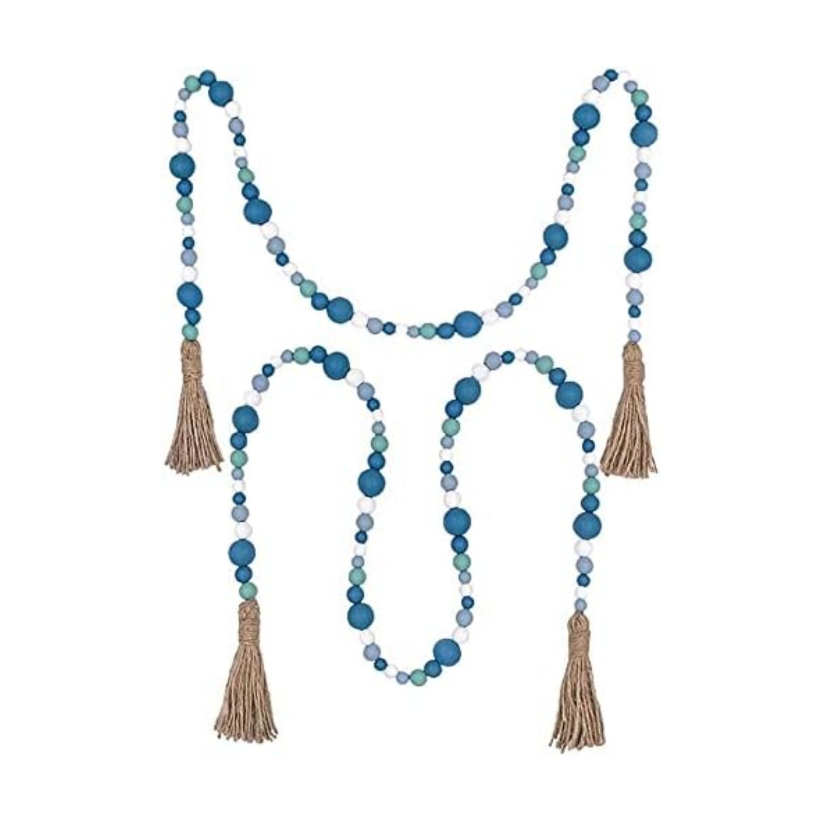 Wooden Bead Garland / Ocean / Set of 2