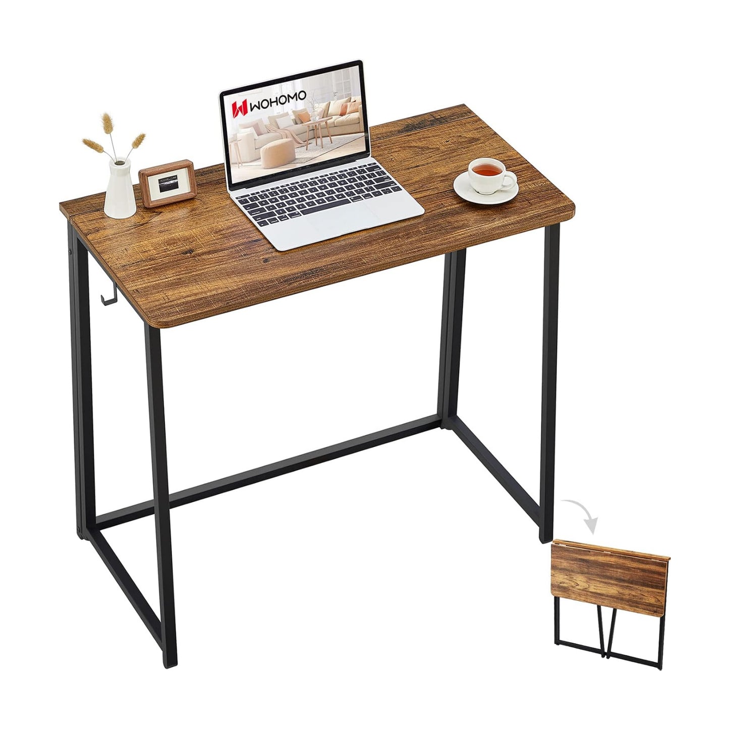 Foldable Computer Desks / 31.5 x 15.7 / Small Size / Brown