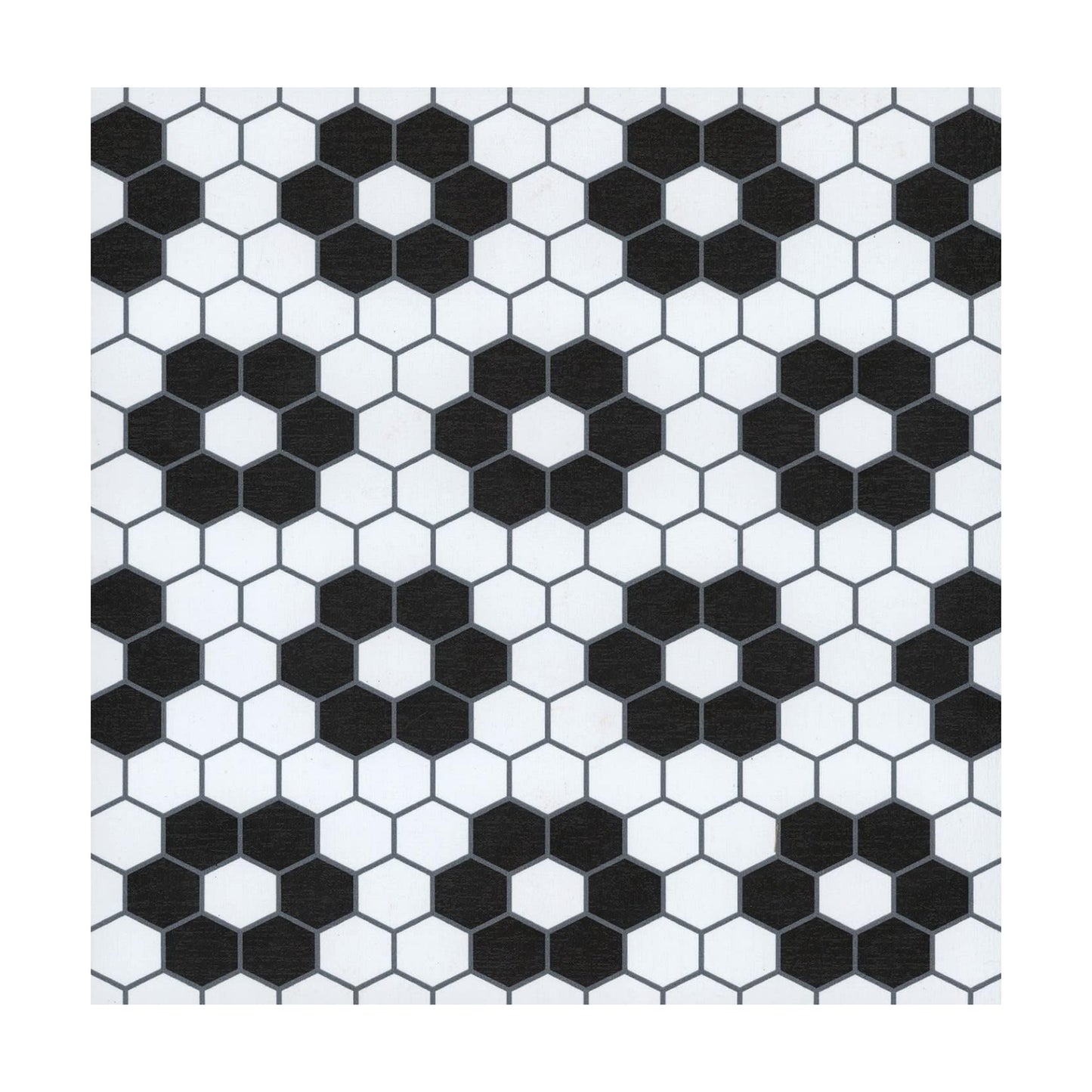 Biscotto Peel & Stick Floor Tiles / 12"L x 12"W x 0.06"T / Black