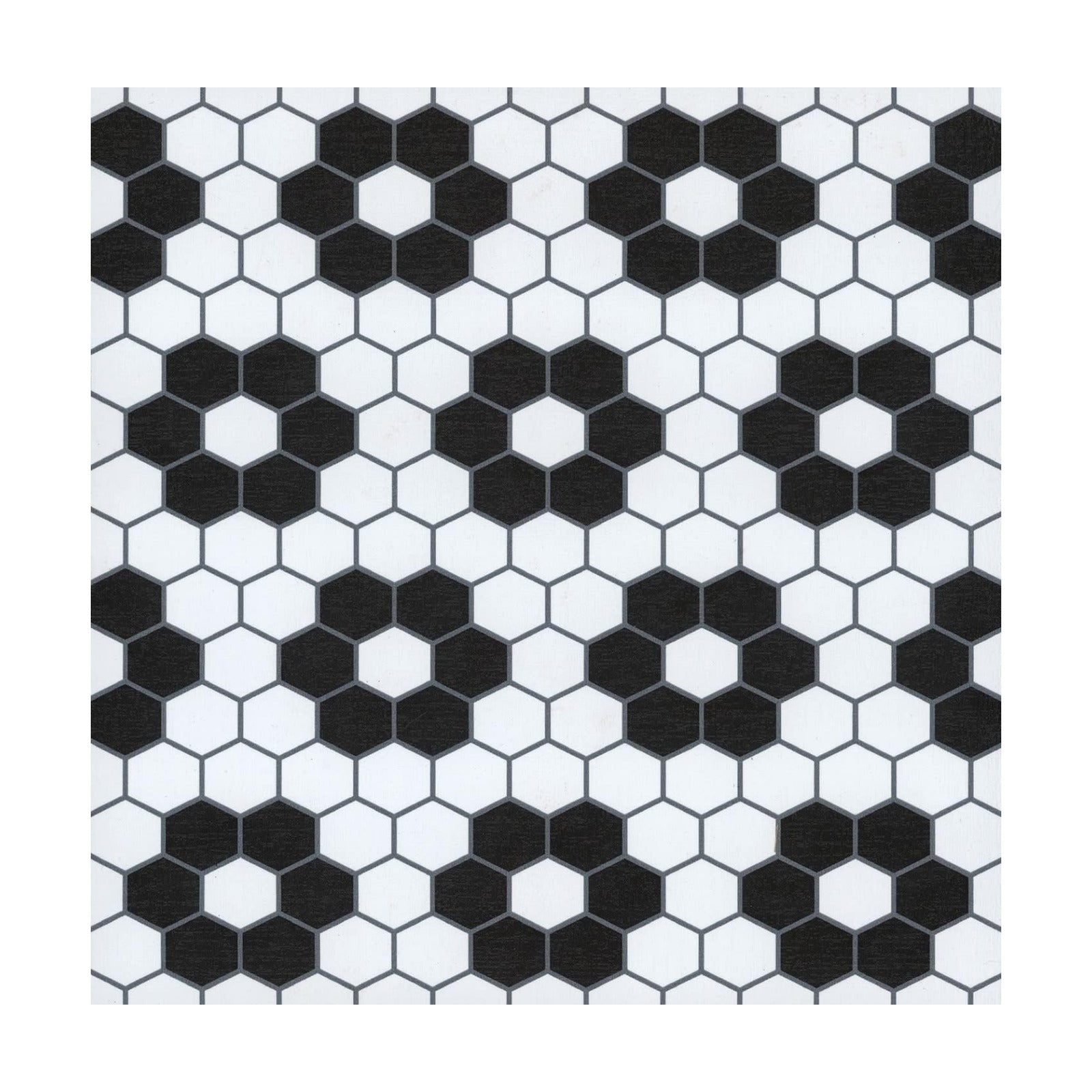 Biscotto Peel & Stick Floor Tiles / 12"L x 12"W x 0.06"T / Black