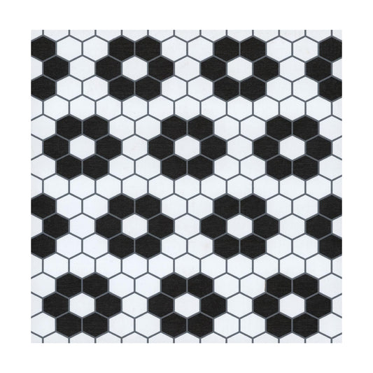 Biscotto Peel & Stick Floor Tiles / 12"L x 12"W x 0.06"T / Black