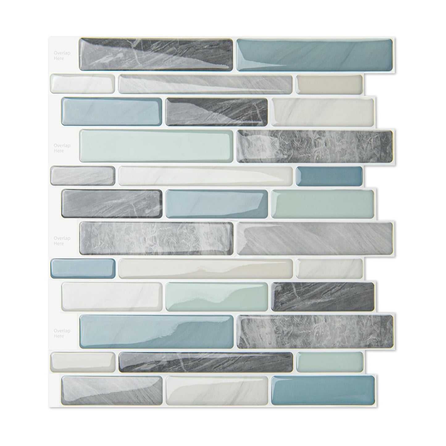 Back Splash Stick On Tiles / Blue