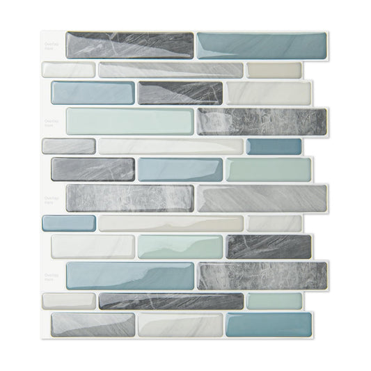 Back Splash Stick On Tiles / Blue