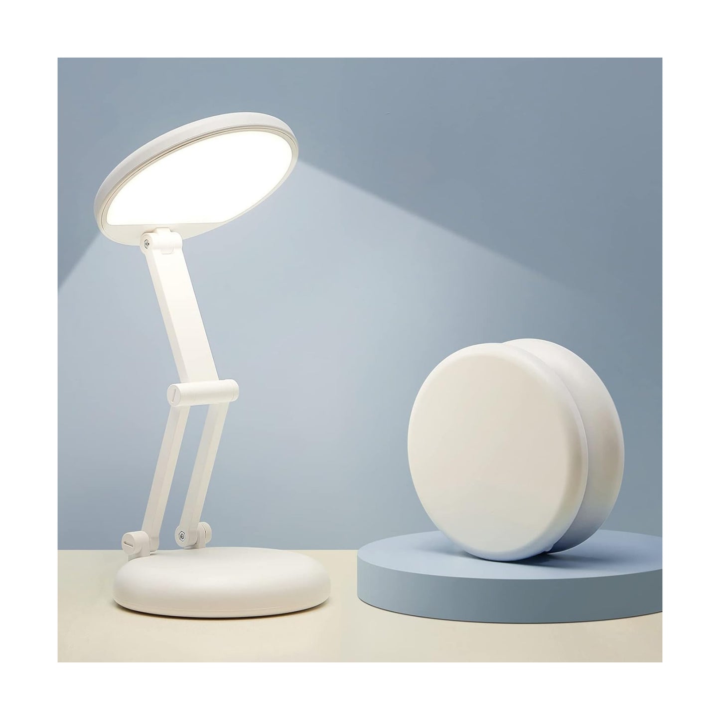 One Fire Rechargeable Table Lamp, 3600mAh Battery Operated Lamp Dorm Lamp | Cordless Lamp,10 Brightness,Portable,Small