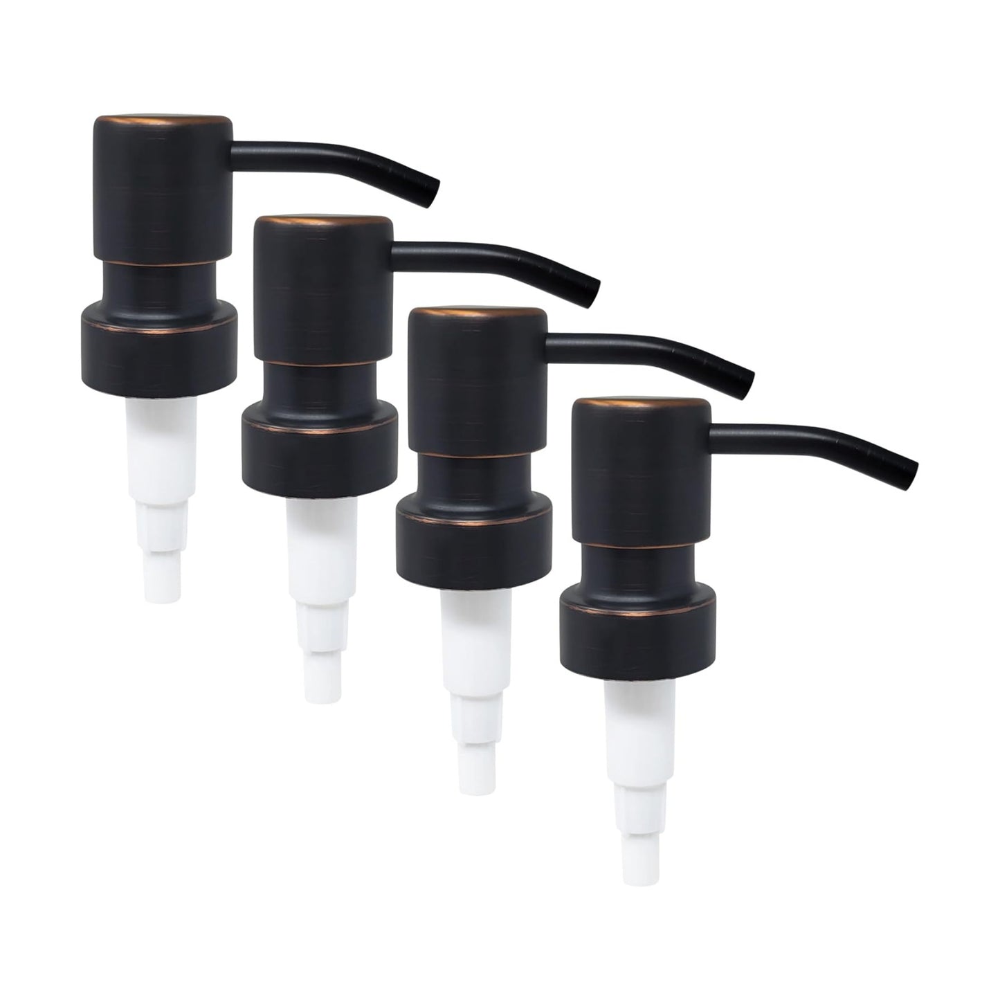 Bathroom Countertop Soap Pumps, Oil-Rubbed Bronze, 4-Pack