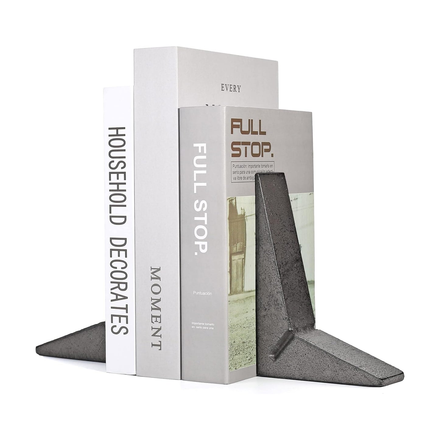 Cast Iron Bookends / Black