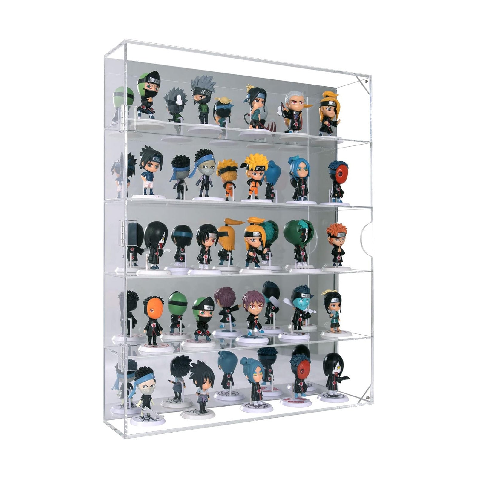 AITEE 5 Tiers Acrylic Display Case with Mirrored Back on Wall or Desktop | 15.7"Lx3.4"Wx20"H, 5 tiers with mirrored