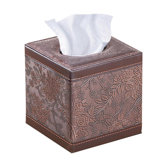 Leather Tissue Box Cover Square / Archaize / Large